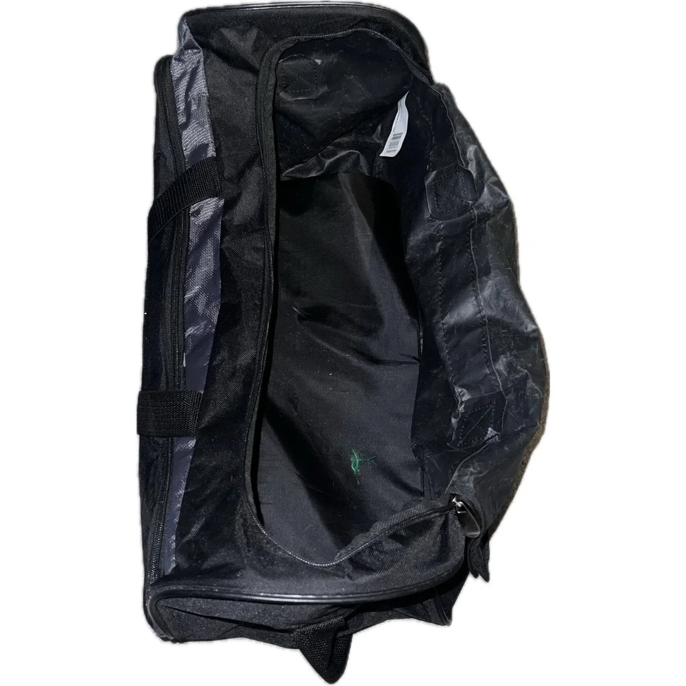 Black Gray Duffel Bag Sport‎ Gym Travel Weekend Carry On Luggage